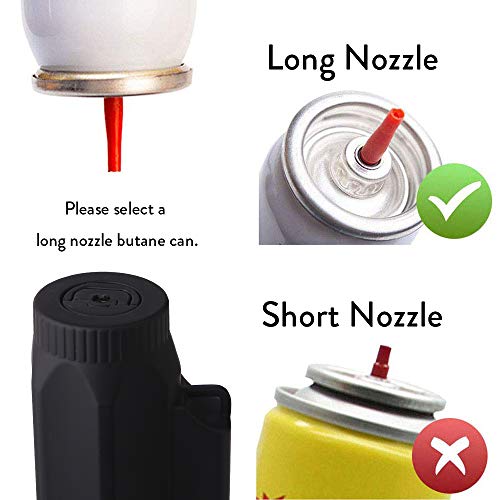 JETPRO Torch Lighter Super Strong Quadruple Flames Nozzle Rotatable Refillable Butane Lighter Jumbo Size 5IN Windproof Giftbox