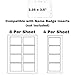 MIFFLIN Convertible Name Badge Holder, Horizontal or Vertical, No Zipper 2.25 x 3.5 Inch (100 Pack)