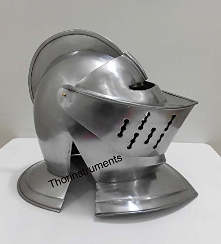 ARMOUR EUROPEAN KNIGHT ARMOR HELMET MEDIEVAL COSTUME MEDIEVAL CRUSADER SPARTA
