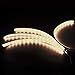 PryEU 4-Pack 24'' Warm White 3000K Car Interior Led Strip Light 12V Waterproof IP65 Extendable Cuttable for Inside Automotive Truck Boat Cargo Camper