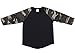 Unisex Kids Raglan 3/4 Sleeve Baseball T Shirt Top