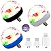 USB Mini Disco Lights, Party Lights Magic Disco Ball Light, Halloween DJ Disco Stage Lights with 9 Adapter for Xmas Parties DJ Stage Atmosphere Christmas Party Interior Car Lights, Pack of 3