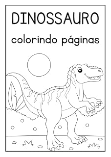 Livro Colorindo Dinossauros
