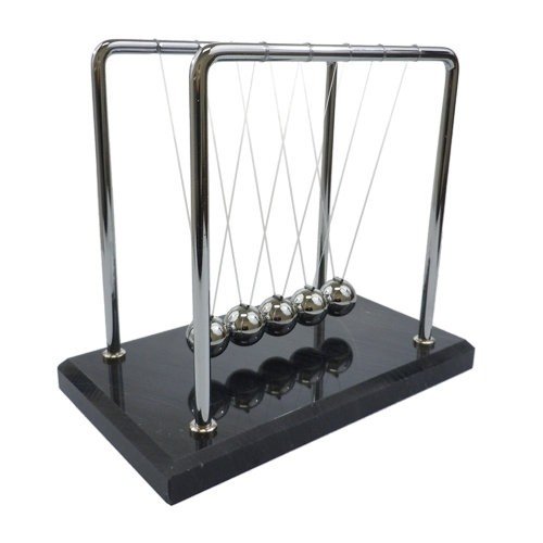 Newton s cradle - 7 inch, marble base