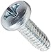 Small Parts 0204RPP Steel Thread Rolling Screw for Metal, Zinc Plated, Pan Head, Phillips Drive, #2-56 Thread Size, 1/4