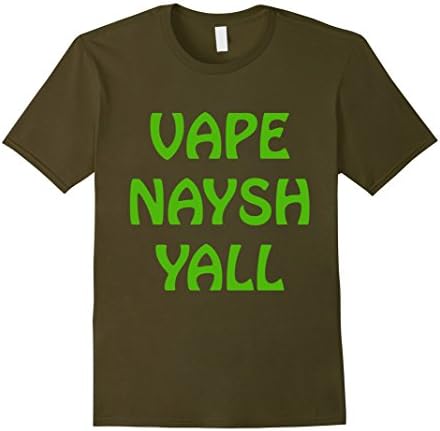 Men's Vape Naysh Yall GO GREEN Vape Nation T-Shirt Medium Olive