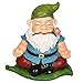 CCOQUS Zen Garden Gnome Statue,Yoga Gnome Figurine - Outdoor Lawn Patio Fairy Garden Decor (Green)