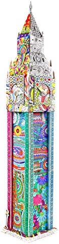 Pop Out World 3D Coloring Puzzle Big Ben in Westminster, London for Kids, Gifts, Family-Friendly, Family Activity, Home Decor, 69 pcs