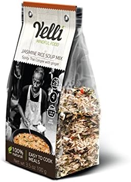 Spicy Thai Congee with Ginger Jasmine Rice Soup Mix (Pack of 3)