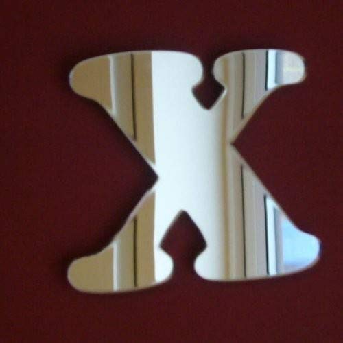Funky Letter X Mirror 25cm