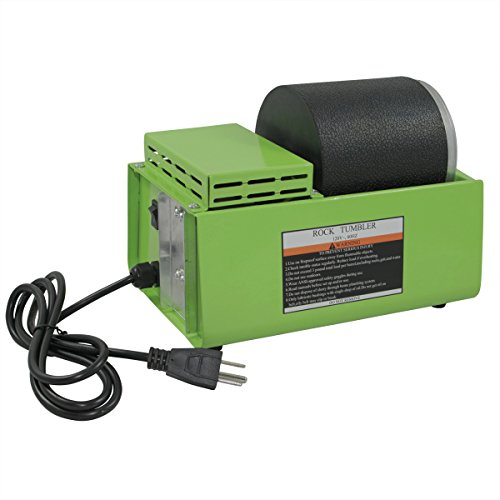 WireJewelry Professional Single Barrel Rotary Rock Tumbler, 3 Pound Drum