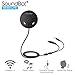 SoundBot SB360 LITE Bluetooth Wireless 4.0 Car Kit Hands-Free Wireless Talking & Music Streaming Dongle w/Magnetic Mounts + Built-in 3.5mm Aux Cable
