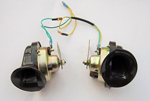Bajato Loud Car Truck 110DB All Vehicle Electric Horn Dual-Tone (High & Low Tone) Set (2 Pieces) - 14000201