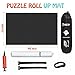 Puzzle Roll Up Mat, Tunery Puzzle Storage, Jigsaw Puzzle Mat Rollup to 1500Piece Inflatable Tube, 3 Elastic Fasteners, Mini Pump, 46