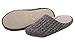 HomeIdeas Men's Cashmere Cotton Knitted Anti-slip House Slippers, Brown, X-Large / 13-14 D(M) US