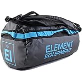 Element Equipment Trailhead Duffel Bag Shoulder Straps Waterproof Black/Blue Small