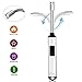 JCHL Electric Arc Lighter USB Rechargeable Plasma Beam Lighter Electronic Lighter Long 360° Flexible Neck Windproof Flameless Candle Kitchen Lighter for Gas Stove BBQ Grill Camping Firework Silver