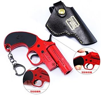 Games Eat Chicken Metal 1/6 1911 P92 P18C R45 Pistol dagger Revolver Rifle Model Action Figure Arts Toys Collection Keychain Gift ? (Signal gun)