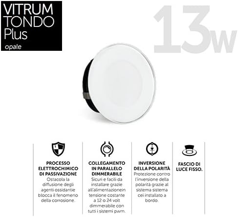 Vitrum sps12rgb Round SMERIGL IP67 12 V RGB