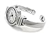 Silver Metal Band Petite Size Women's Bangle Cuff Watch
