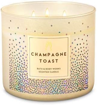 Bath & Body Works Candle 3 Wick 14.5 Ounce 2015 Edition Champagne Toast
