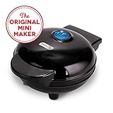 Dash DMG001BK Mini Maker Portable Grill Machine + Panini Press for Gourmet Burgers, Sandwiches, Chicken + Other On the Go Breakfast, Lunch, or Snacks with Recipe Guide - Black