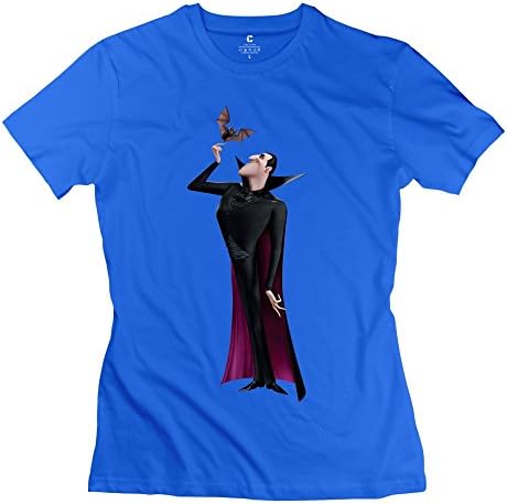 Female Hotel Transylvania Custom 100% Cotton RoyalBlue T Shirt By Mjensen