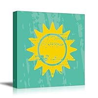 Canvas Wall Art Children's Drawing Canvas Prints Home Artwork Decoration for Children's Room,Bedroom - 12x12 inches