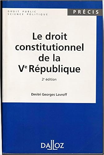 Droit Constitutionnel De La Ve République Amazoncouk - 