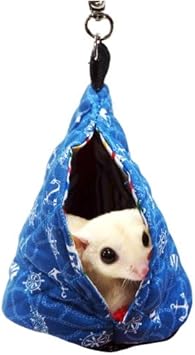 Amazon レインボー モモンガ専用ポーチ モモンガ袋マリン ブルー レインボー 飼育ケージ内装 通販