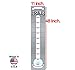 Goal Setting Fundraising Donation Thermometer - 11x48- Dry Erase Reusable Paper Poster - Fundraiser Milestone Company Goals Chart - Office Wall Temperature Posters Charts (Grey)