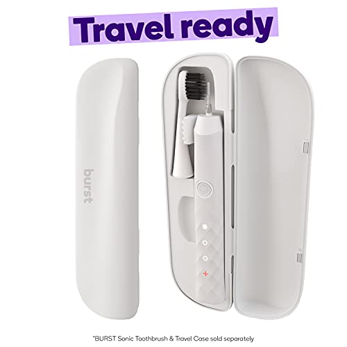 Burst Toothbrush Travel Case for Burst Sonic Toothbrush, White (Case
