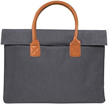 Freeprint Upscale Lightweight Laptop Sleeve Briefcase Handbag Case Business Messenger Bag Fit 14 inch Computers, Notebook, MacBook Air/Pro, Dark Grey