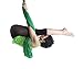 DASKING Premium Aerial Yoga Hammock Kit Flying Yoga Silk Kit (Dark Green)