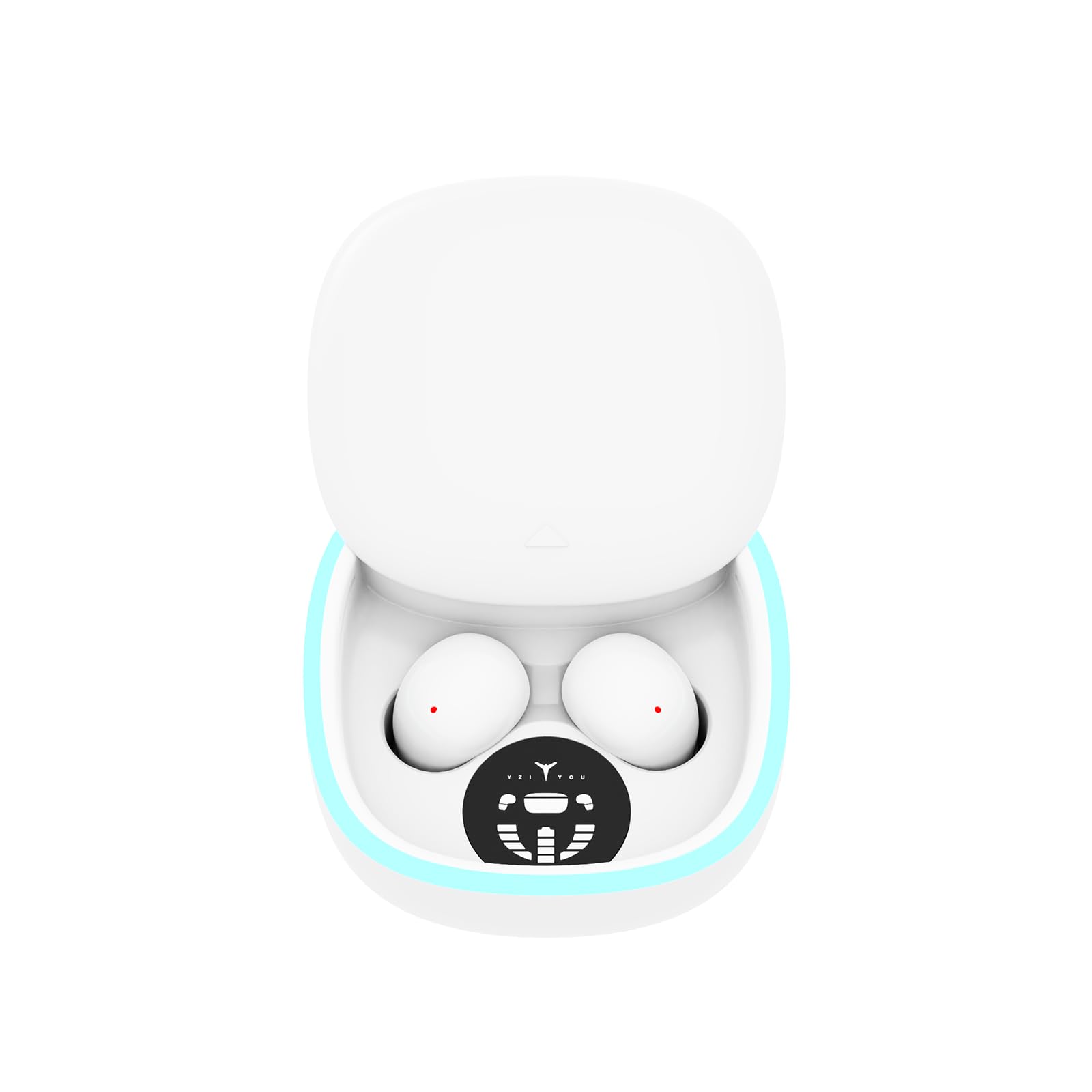 Photo 1 of GrJyls Sleep Ear Buds, True Wireless Earbuds, 2025 Ultra-Mini Bluetooth 5.4 Earbuds for Side Sleepers, Hi-Fi Stereo 3D Bass Noise Cancelling Bluetooth Headphones, Comfortable Invisible-White