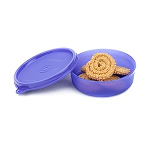 Signoraware Executive Round Small Plastic Container Box, Bpa Free Food Grade, Freezer Microwave Safe, Spill Proof Leak…