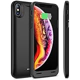 iPhone X/XS Battery Case with Qi Wireless Charging, Snowpink 4200mAh Slim Portable Charger Case Rechargeable Extended Battery Apple Certified Protective Charging Case Compatible iPhone X/XS(5.8 Inch)