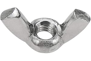 Coshar 50PCS Wing Nuts 304 Stainless Steel Butterfly Wing Nut Hand Twist Tighten Ear Thread (M4)