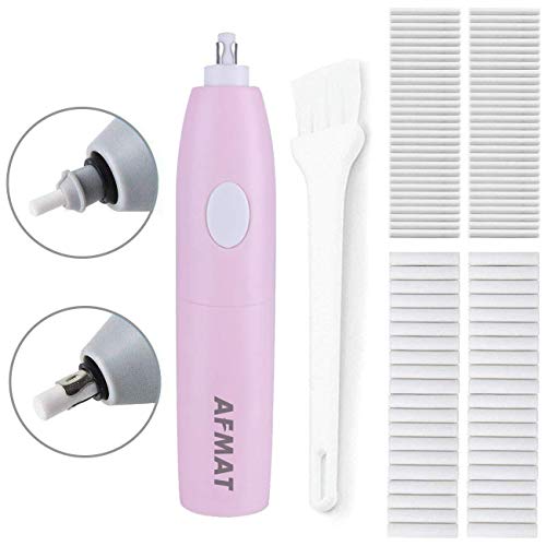 Electric Erasers, Electric Eraser with 140 Refills, Battery Operated Eraser, Electric Eraser Kit for Artists, Art Pencils, Drawing, Painting, Sketching, Drafting, Arts and Crafts-Pink - Thumbnail 7