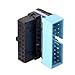 Cablecc USB 3.0 20pin Male to Female Extension Adapter Up Down Angled 90 Degree for Motherboard Mainboard (UP Angled)