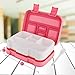 Lunch Box for Kids Childrens, Bento lunch Box for Boys Girls, Toddler School Lunch Containers 5-Compartment On-the-Go Meal Fruit Snack Packing for Picnic Outdoors, Leak Proof Durable & Microwave Safe