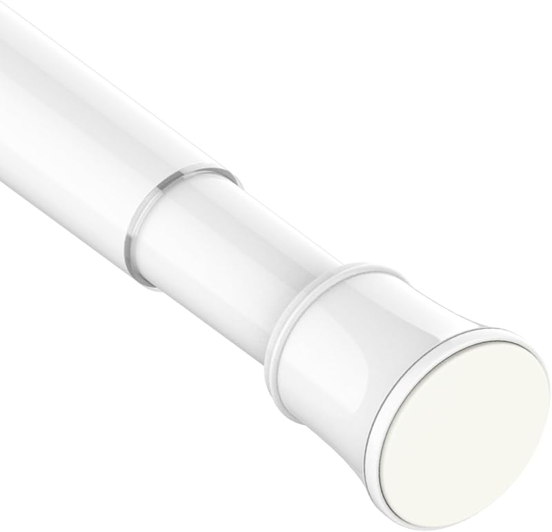 Venwemong Extendable Shower Curtain Pole 190-410 cm White Ø32 mm