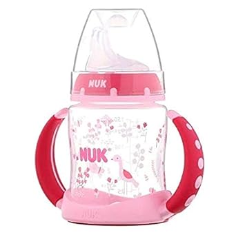 Amazon Com Nuk Learner Sippy Cup Pink Birds Sippy Cups Baby