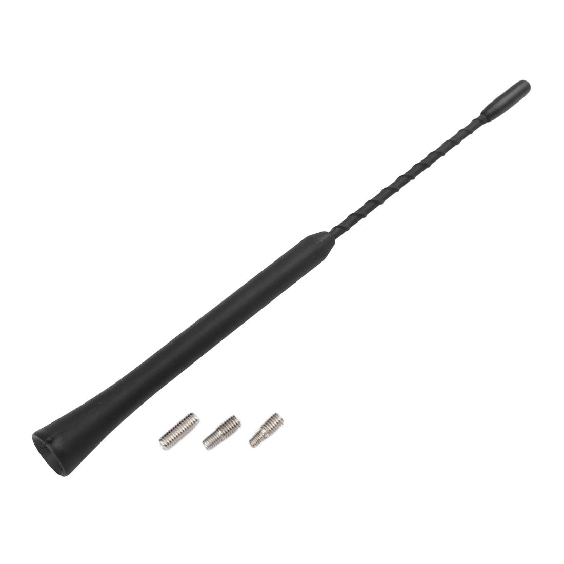 X AUTOHAUX 9" Universal Car Radio AM FM Antenna Aerial Flexible Antenna Black