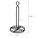 SRIWATANA Sturdier Paper Towel Holder, Simply-Tear Paper Towel Stand Rack with 2-Tier Metal Base, Black
