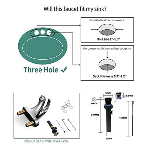 4 WOWOW+Bathroom+Single+handle+Center+set+Assembly