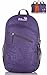 Outlander Packable Handy Lightweight Travel Hiking Backpack Daypack, Purple-L