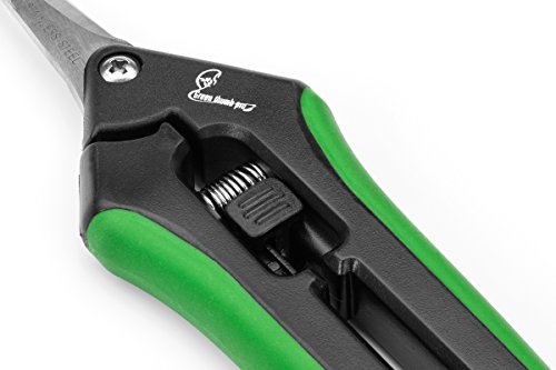 Greenthumbpro Hydroponic 2Pack Microtip Straight Blade/Curved Blade Flower Leaf Trimmer Pruner Shears - Image 5