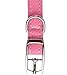 BINGPET BA2042 Bow Tie Crystal Boy Girl Dog Collar Designer Fancy Bling Rhinestone Collars for Dogs, Pink S