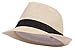 DRY77 Mens Womens Straw Summer Short Brim Fedora Hat Trilby Beach Gangster Hot
